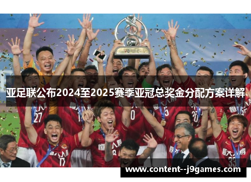 亚足联公布2024至2025赛季亚冠总奖金分配方案详解